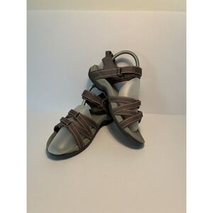 Teva Tirra Multi-Strap Water Hiking Sandals‎ Gray Pink Women's 7.5